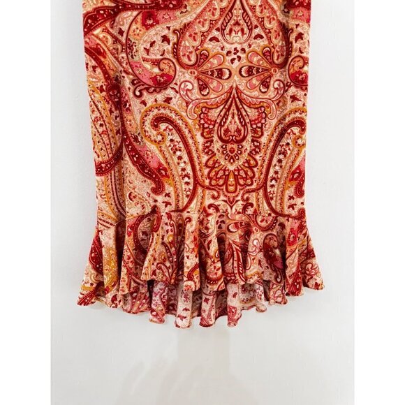 Express hippie patterned skirt flowy & great for spring! elastic waistband size - Picture 2 of 4